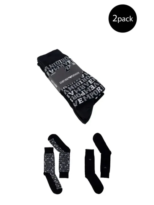 Armani Socken Zweierpack schwarze Verpackung