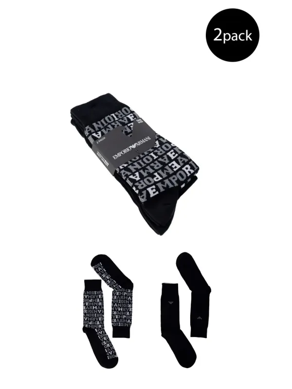 Armani Socken Zweierpack schwarze Verpackung