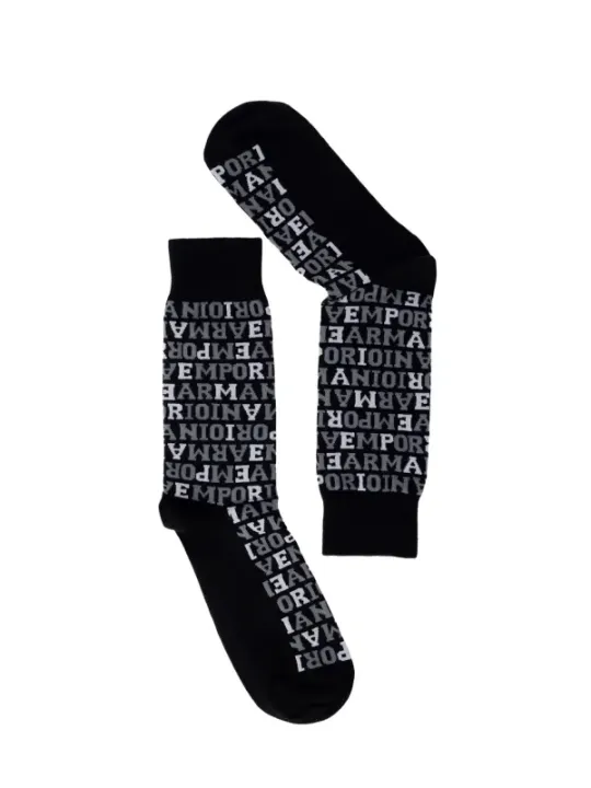 Emporio Armani Herren Socken Schwarz