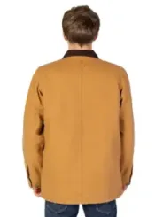 Braune Dickies Jacke mit Strickkragen