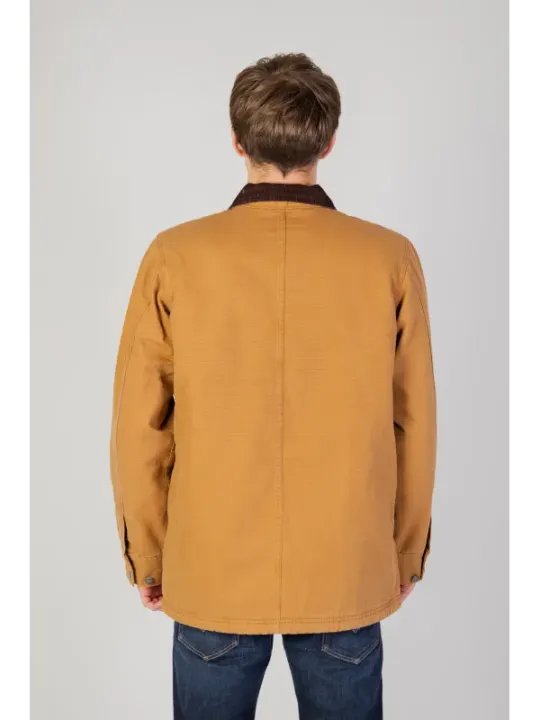 Dickies braune Arbeitsjacke mit Knopfleiste