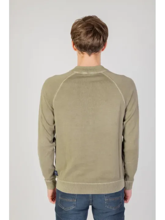 Olivgrüner Liu Jo Strickpullover hinten