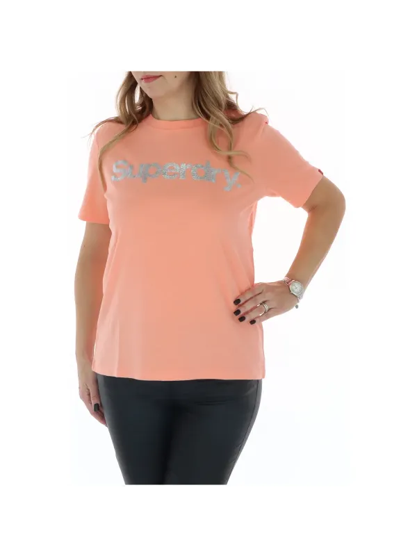 Superdry rosa T-Shirt und Leggings