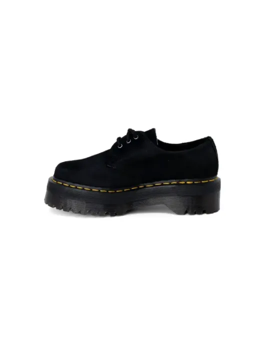 Schwarze Dr. Martens Kampfstiefel Wildleder