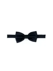 Schwarze Seidenfliege eleganter Herrenstil