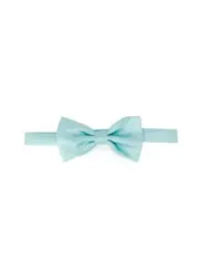 Hellerblauer Satin Fliege Punto Sella