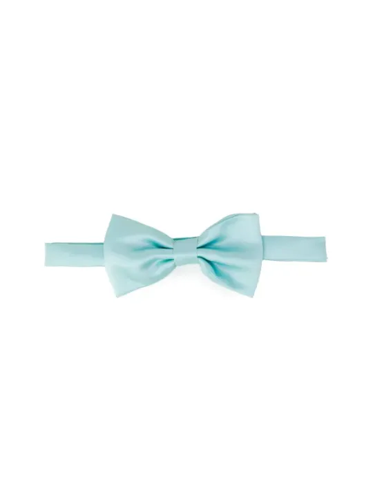 Hellerblauer Satin Fliege Punto Sella