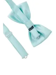 Mint-satin Punto Sella Fliege