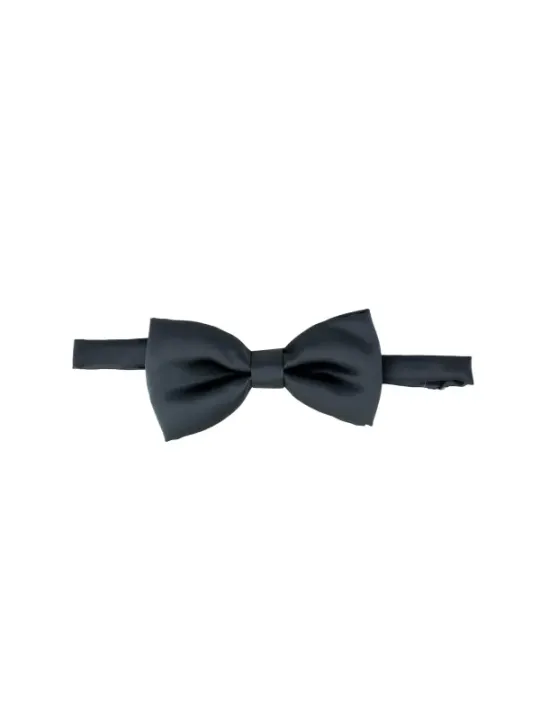 Schwarze Satin Krawatte Punto Sella