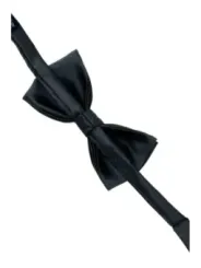 Schwarze Seidenfliege Punto Sella Cravatte