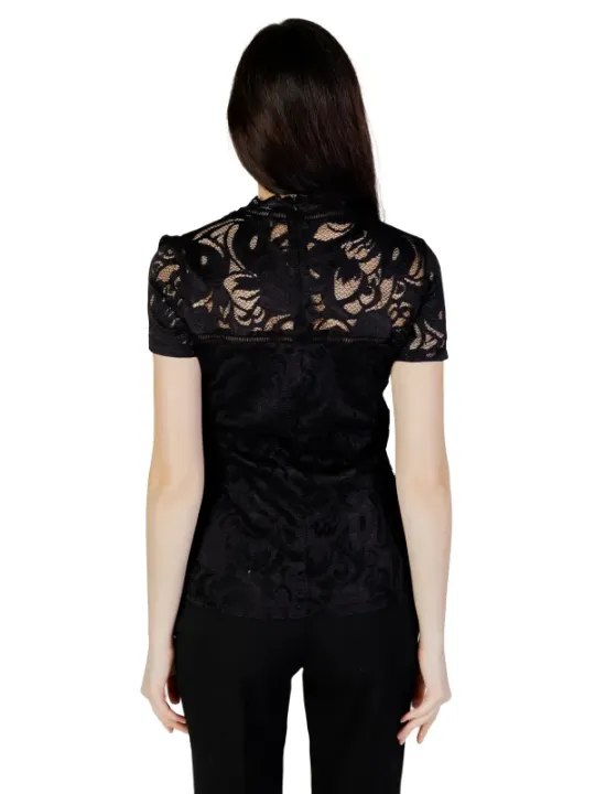 Schwarzes Spitzenoberteil, Vila Clothes 469131