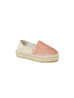 Rosa gewebte Espadrilleschuhe