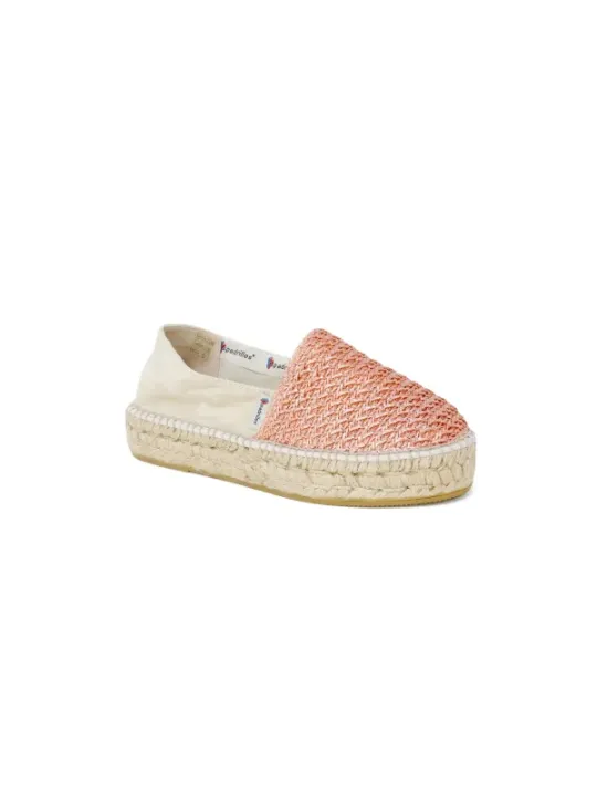 Rosa gewebte Espadrilleschuhe