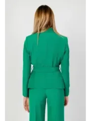 Grüner Damen Blazer hintenansicht Sandro Ferrone