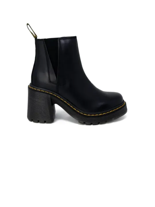Schwarze Dr. Martens Plateau-Stiefel