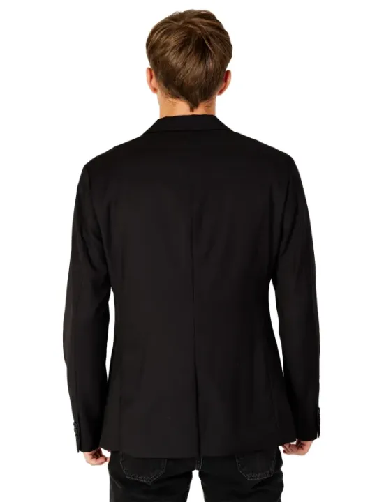 Schwarzer Armani Exchange Herrenblazer hinten