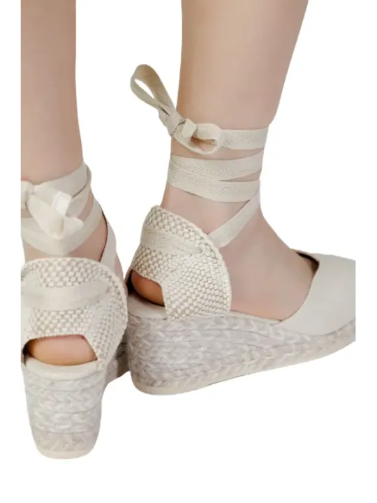 Absatz-ESPADRILLESandalen mit Riemen