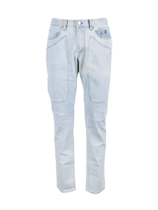 Ombre Jeans mit Taschen und Polsterung