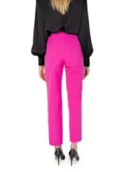 Pinke Damen-Hose, gerades Bein