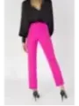 Pinke hochtaillierte Stoffhose Silence 467326