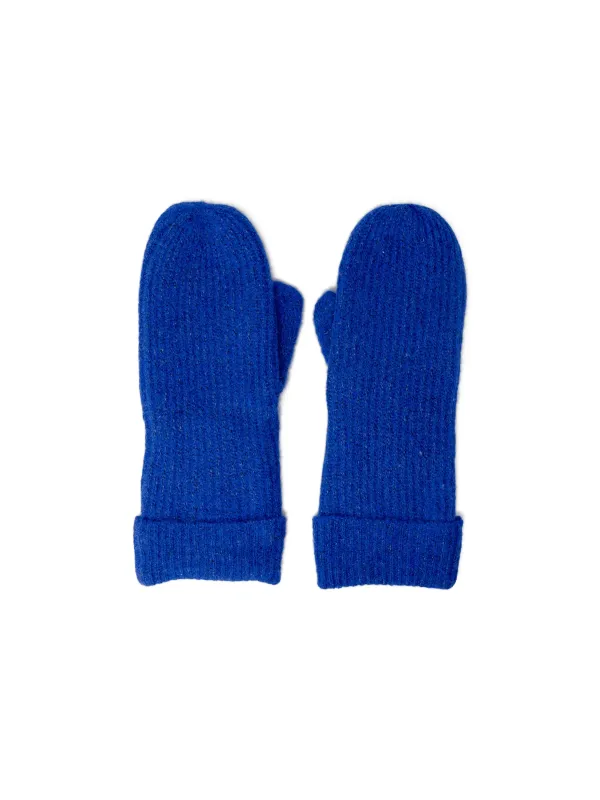 Royalblaue Strickhandschuhe von Vero Moda