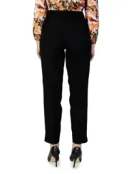 Schwarze Damen Hosen mit geradem Schnitt