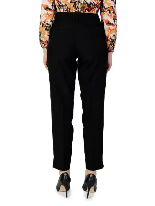 Schwarze Damen Hosen mit geradem Schnitt