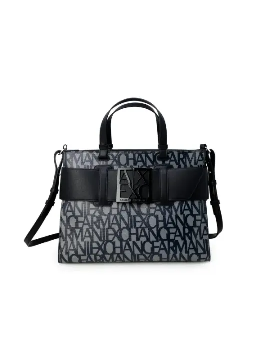 Armani Exchange graues Muster Handtasche