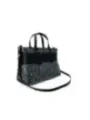 Armani Exchange Donna Handtasche Grau Schwarz