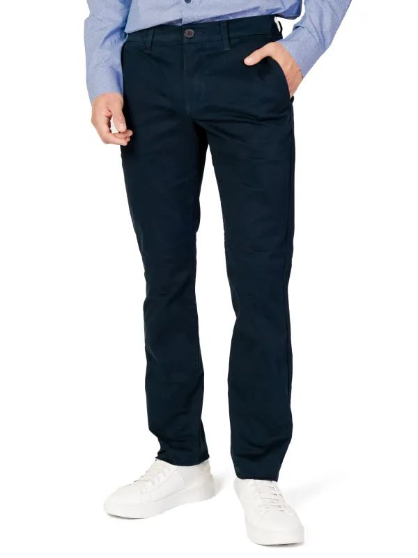 Navy Slim-Fit-Chinohosen