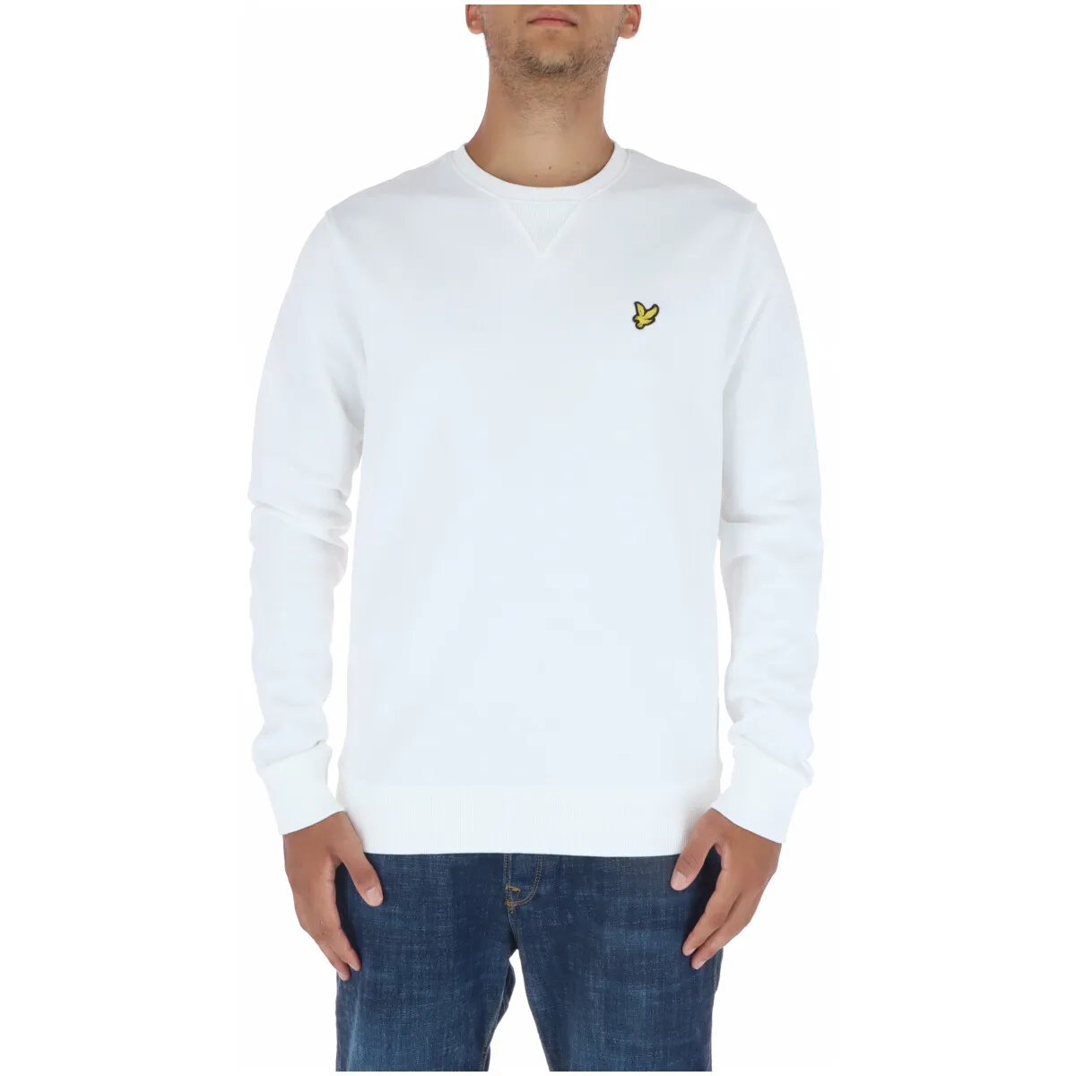 Herren Fleece Weiß 455644