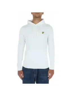 Weißer Kapuzenpullover mit Jeans