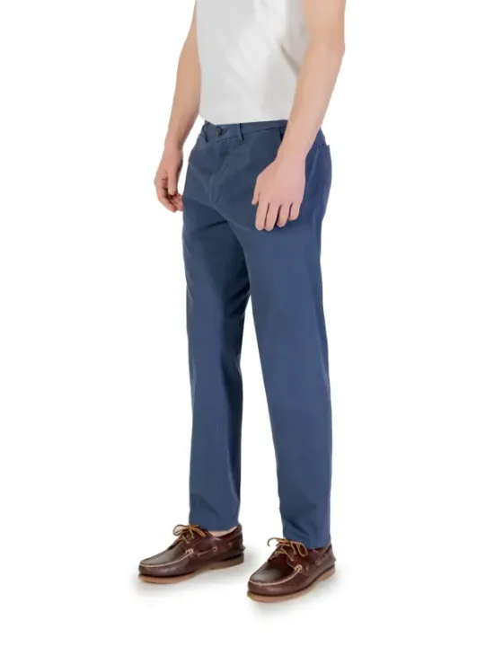 Männer Slim Fit Hosen blaugrau