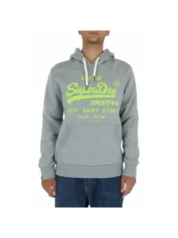 Superdry Herren Fleece Grau: Herbst/Winter mieten | Flex-Fashion