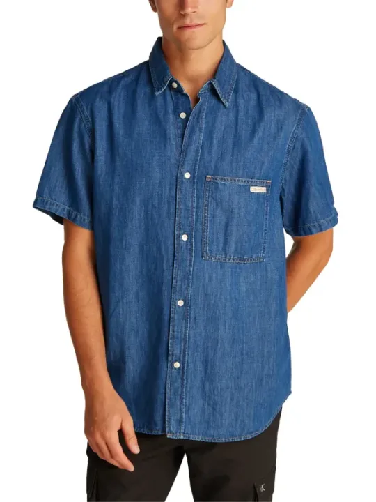 Calvin Klein Jeans Herren Hemd Azurblau | online kaufen