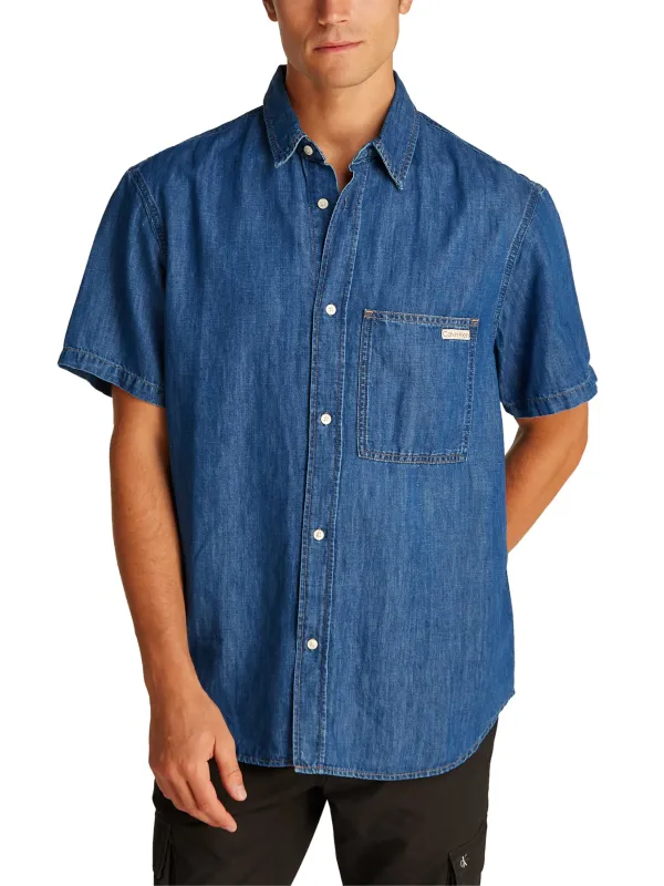 Calvin Klein Jeans Herren Hemd Azurblau | online kaufen