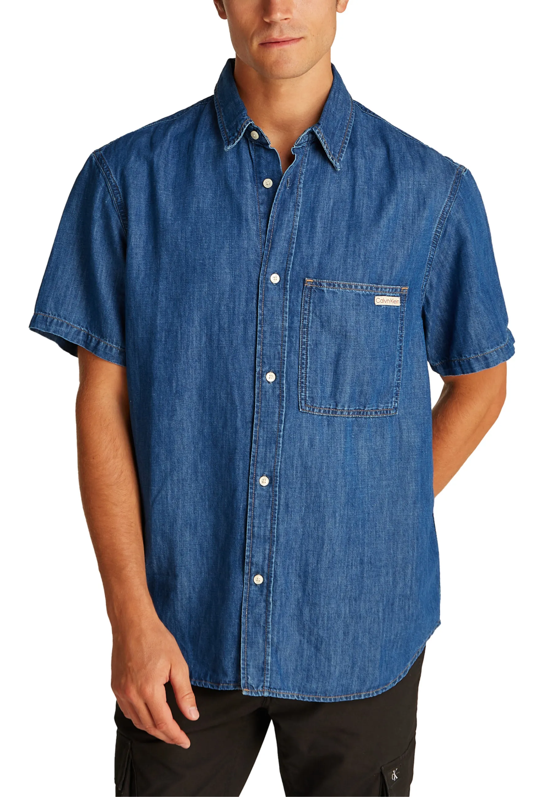 Herren Hemd Azurblau 486020