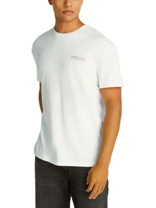 Tommy Hilfiger Jeans Herren T-Shirt Weiß | online kaufen