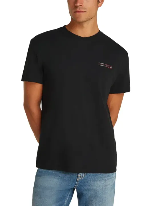 Tommy Hilfiger Jeans Herren T-Shirt Schwarz | online kaufen