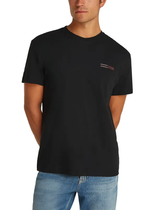 Tommy Hilfiger Jeans Herren T-Shirt Schwarz | online kaufen