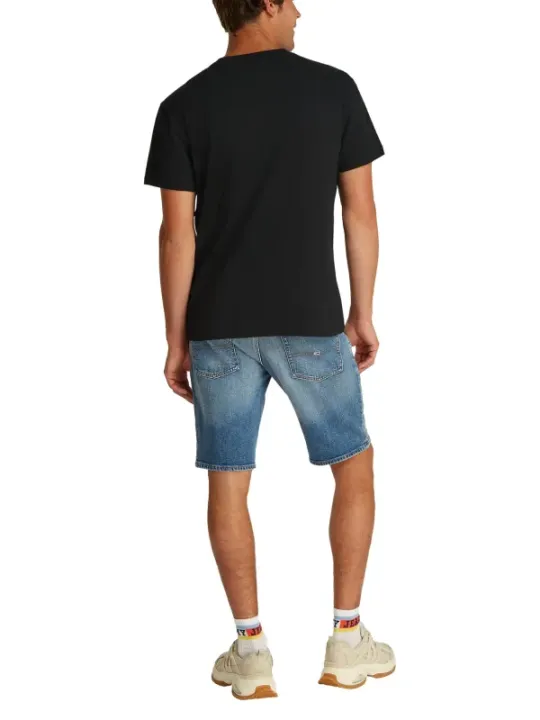 Tommy Hilfiger Jeans Herren T-Shirt Schwarz | online kaufen