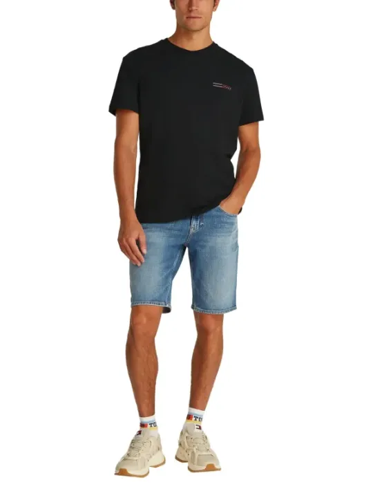 Tommy Hilfiger Jeans Herren T-Shirt Schwarz | online kaufen