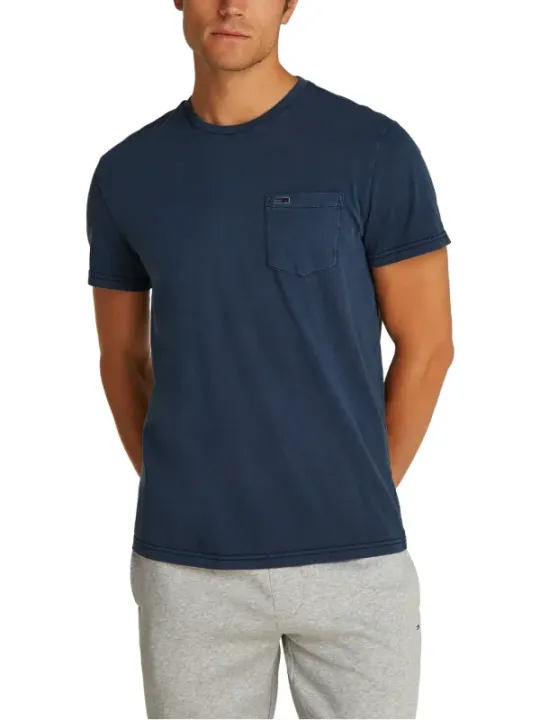 Tommy Hilfiger Jeans Herren T-Shirt Blau | online kaufen