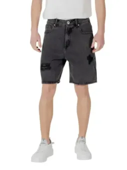 Gianni Lupo Herren Bermudas Schwarz | online kaufen