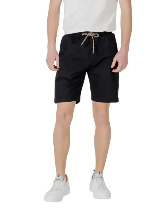Gianni Lupo Herren Bermudas Schwarz | online kaufen