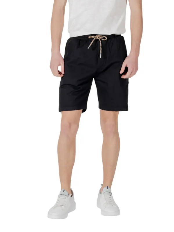 Gianni Lupo Herren Bermudas Schwarz | online kaufen