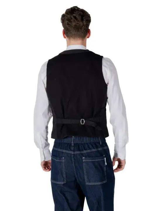 Gianni Lupo Herren Weste Schwarz | online kaufen
