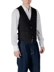 Gianni Lupo Herren Weste Schwarz | online kaufen