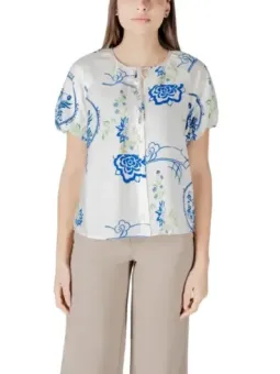 Ichi Bluse Weiß mieten - Flex-Fashion Verleih für Frühling/Sommer