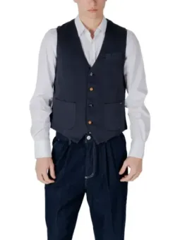 Gianni Lupo Herren Weste Blau | online kaufen